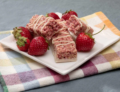 Strawberry Protein Bars